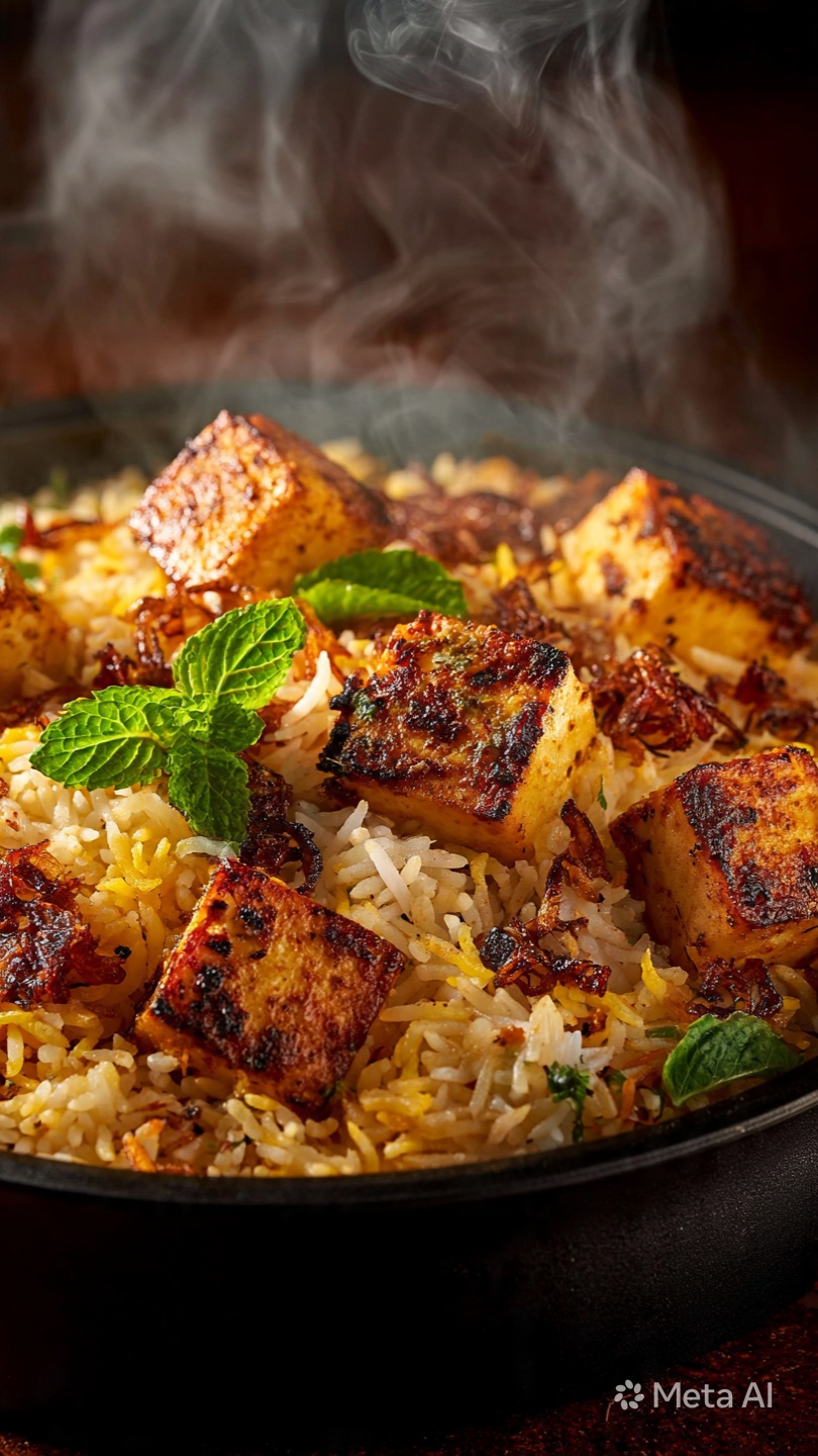 Paneer Tikka Biryani